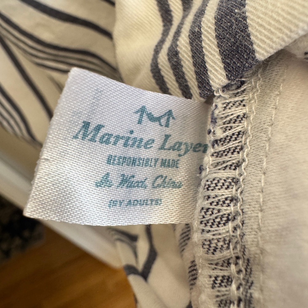 MARINE LAYER VALERIA STRIPE MINI DRESS SIZE SMALL - Picture 3 of 5